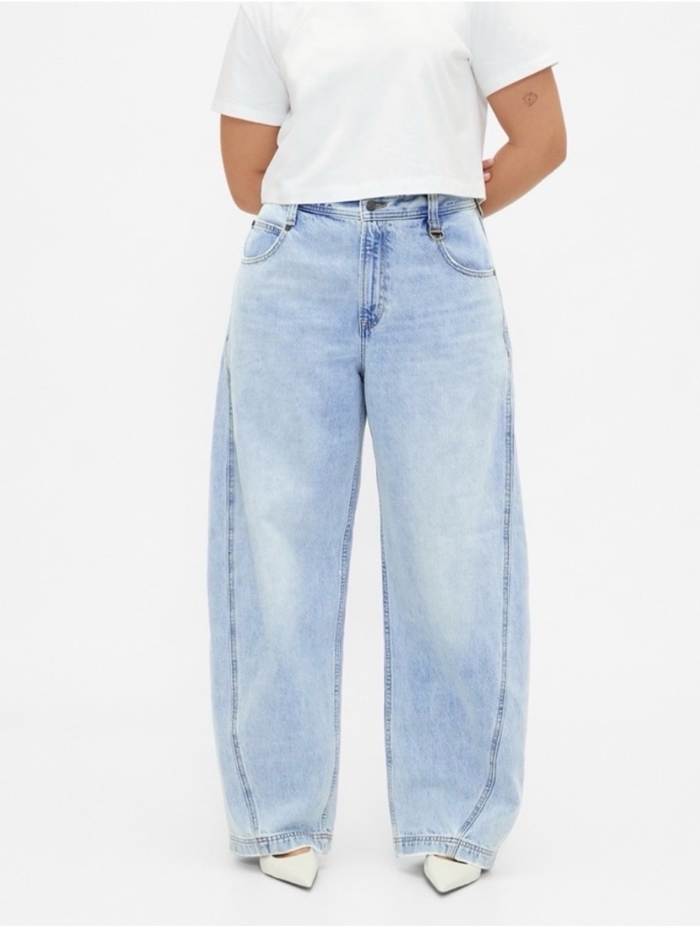 GAP x BÉIS High Rise Barrel Leg Jeans - 29/8R